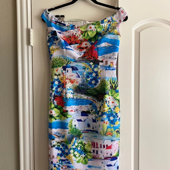 Boston Proper Dresses & Skirts - Off The Shoulder Italian Coast Midi Dress sz 6 005